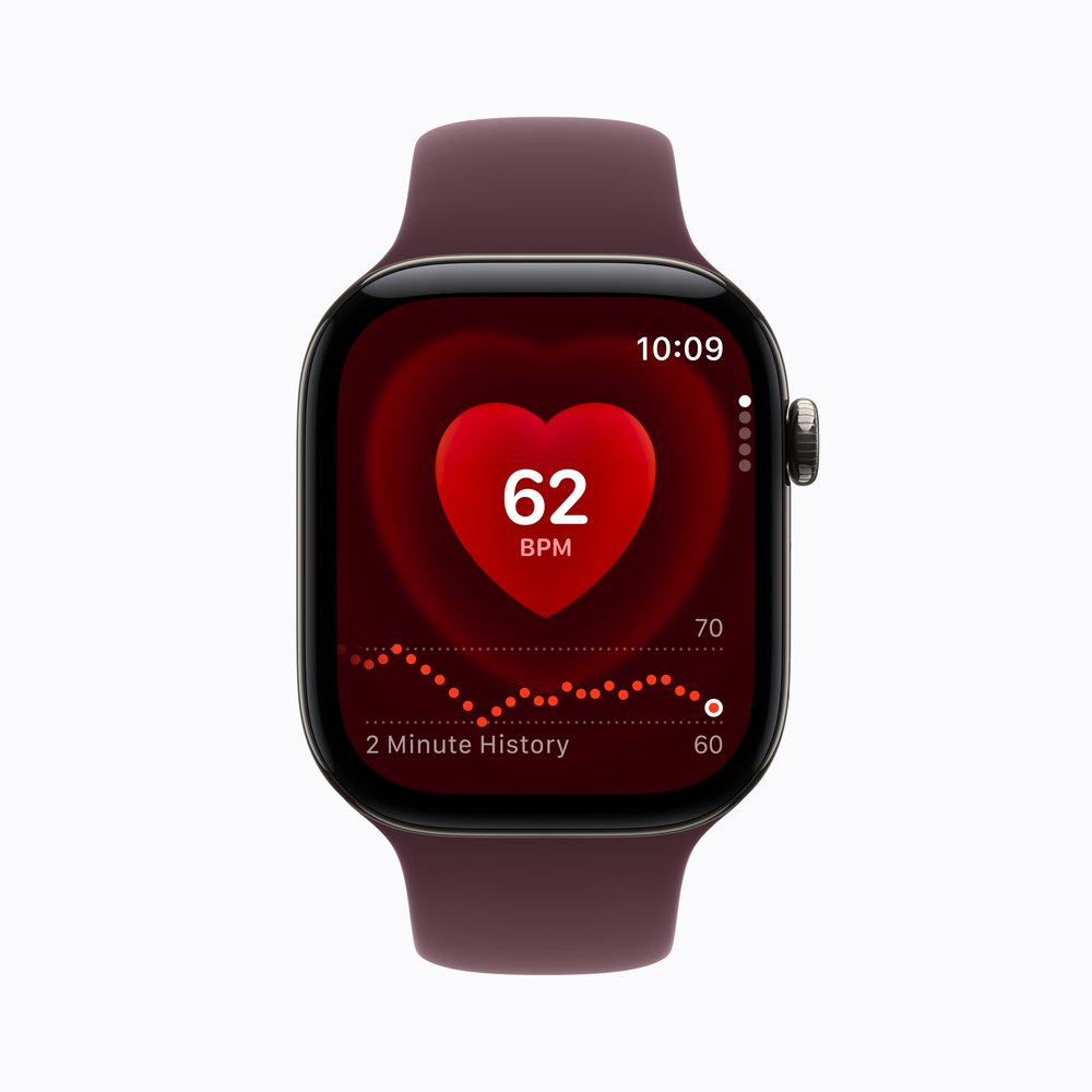 Apple Watch Series 12の心拍数アプリの画面